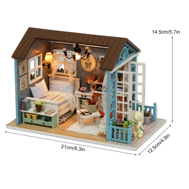 DIY Wooden Miniature Dollhouse Cottage Kit Miniature Furniture Kit