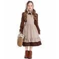 thumbnail image 4 of XASZHN Children's European Festival Stage Play Rural Farm Dress Coffee_006 XS, 4 of 9