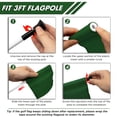 thumbnail image 4 of Banner KINGTOP - Bandera de golf (15 x 20 cm, 420D, nailon), color verde, 4 of 8