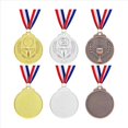 thumbnail image 3 of 60 Piezas Medallas de Premio Plata Bronce Medallas de 1º 2º 3º Premios para Concursos, 3 of 6
