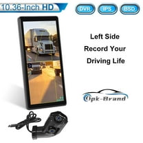 10.36" Monitor Left Side Electronic Rear View Mirror Camera For Side Blind Area