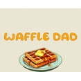thumbnail image 2 of Waffle Dad Dad Jokes for Father's Day Men's Natural Crew Neck Short Sleeve Tee-XL, 2 of 4