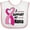White and Pink, variant on Inktastic Breast Cancer Awareness I Support My Nana with Pink Ribbon Boys or Girls Baby Bib