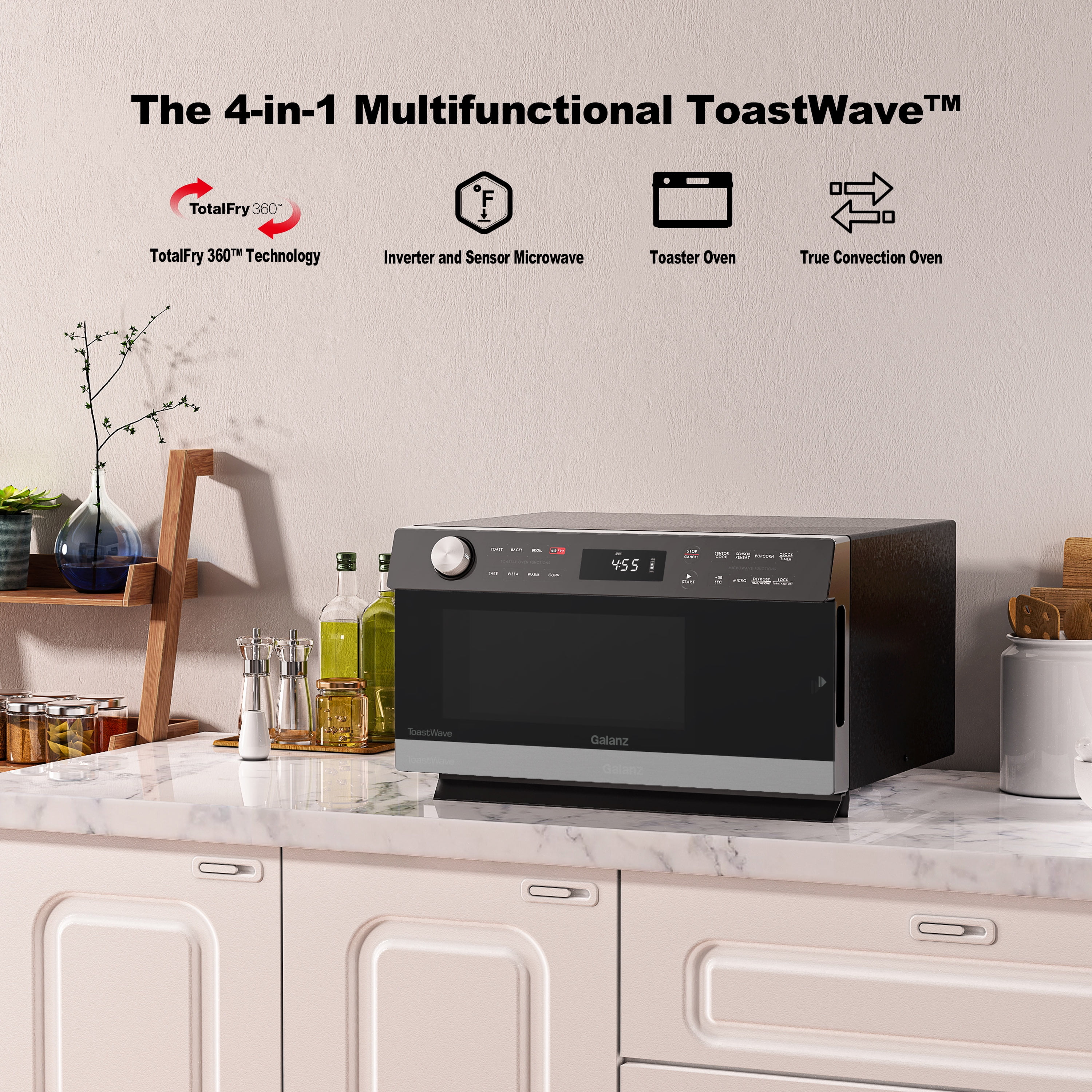 Galanz GTWHG09S1A09 0.9 Cu. ft. ToastWave 4-in-1 Multifunctional Galanz GTWHG09S1A09 0.9 Cu. ft. ToastWave 4-in-1 Multifunctional