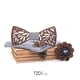 thumbnail image 1 of Pajarita de madera Pajarita de madera hecha a mano Pajarita de madera para hombre Gemelos Corsage Square Set, 1 of 4