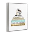 thumbnail image 2 of Stupell Industries Art Deco Gold Blue Perfume Bookstack Gray Framed Giclee Art, 11 x 14, by Amanda Greenwood, 2 of 7