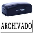 thumbnail image 1 of Large Pre-Inked Archivado Stamp, Slim 1854, Ultra Slim Design, Impression Size 1-13/16" by 2-1/2", Up to 25,000 Impressions - Black Ink, 1 of 10