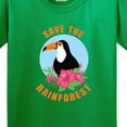 thumbnail image 4 of Inktastic Save the Rainforest Toucan Illustration Youth T-Shirt, 4 of 5