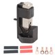 thumbnail image 1 of Combinación de herramienta engarzadora de lengüeta de martillo con tubo termorretráctil de terminal para cables de soldadura de batería de 8‑0 AWG, 1 of 9
