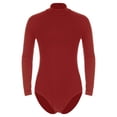 thumbnail image 3 of DPOIS Men's Latin Salsa Ballroom Dance Leotard Bodysuit Performance Costume Red-A XL, 3 of 7