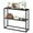 Black, variant on Small Entryway Table, 29.5" Narrow Console Table with Shelves, Sofa Table, Couch Table, Side Table, Entry Table for Hallway, Living Room, Small Space, White
