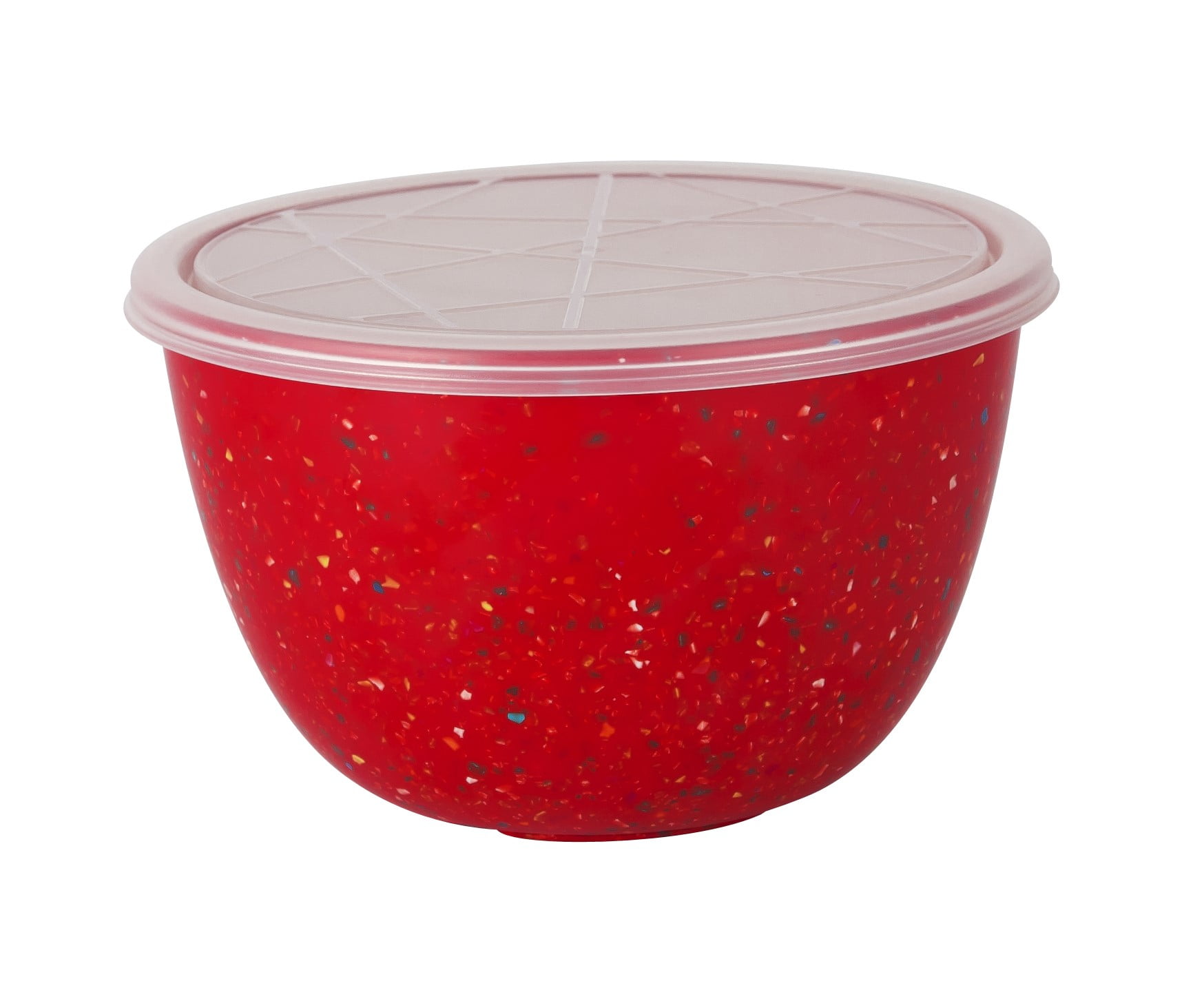 Zak Designs Confetti 1.5 quart Bowl Set, Red