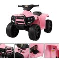 thumbnail image 5 of TOBBI Kids ATV, 6V 4 Wheeler Electric Quad Car Ride on Toys W/ LED Headlights, Horn, Speed Indicator, Pink, 5 of 14