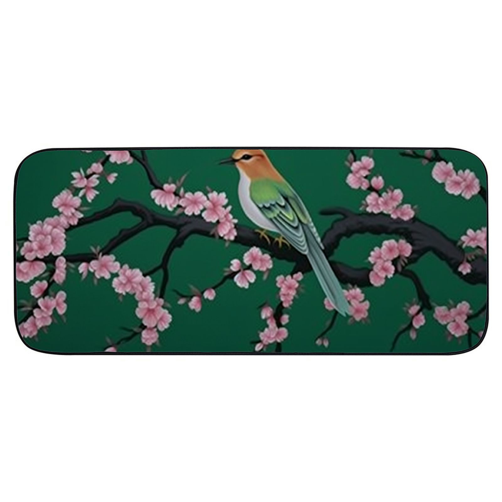 Heduofu Vintage Floral Bird Welcome Mat Front Door Mat, Non-Slip&amp;Absorbent Indoor Door Mats, Durable Rubber Backing Floor Doormat for Entryway, Patio, Porch, 19.68*47.24 in