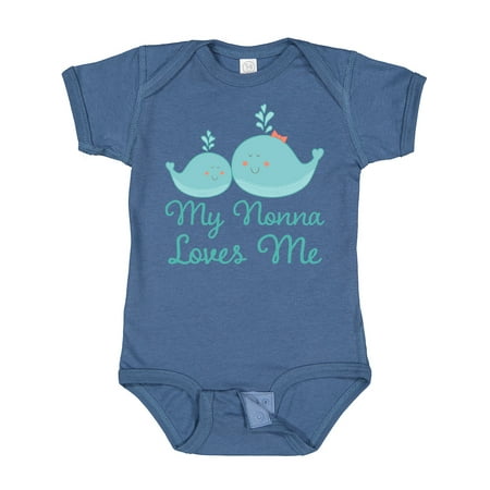 

Inktastic My Nonna Loves Me Gift Baby Boy or Baby Girl Bodysuit