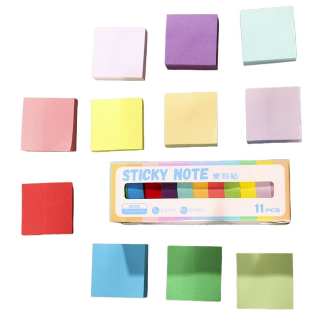 Sticky Notes with Lines 11 Sticky Notes, To-Do List, 1.5X1.5 Inch Sticky Notes, Self-Adhesive Sticky Notes, Color Planning Stickers, Sticky Notes, Sticky Notes, Sticky Notes to Do List Sticky Notes