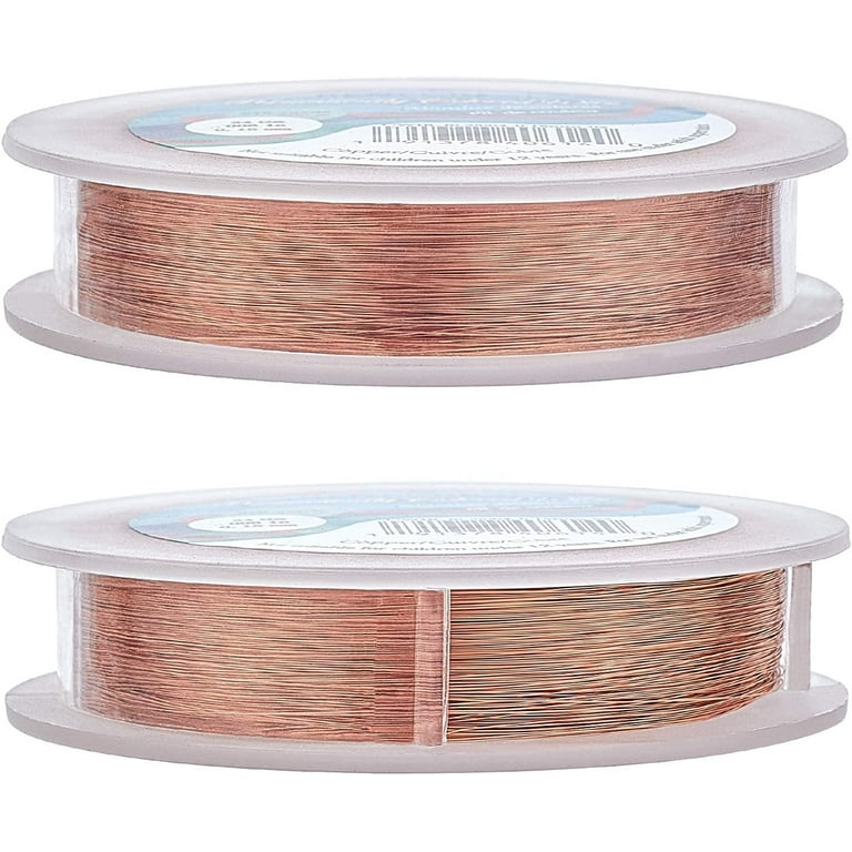 34 Gauge 218 Yards Tarnish Resistant Thin Copper Wire for Jewelry Beading Craft