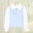 thumbnail image 1 of Sanrios-Chaqueta de béisbol informal para niños, conjunto de uniforme de estilo Kawaii, falda JK, Kuromi My Melody, Cinnamoroll, 1 of 5