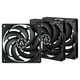 thumbnail image 1 of Ventiladores para PC ARCTIC P12 Slim PWM PST (paquete de 3) 120 mm, color negro, 1 of 7