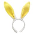 thumbnail image 1 of Diadema de orejas de conejo de peluche, diadema de orejas de conejo suave para Cosplay (blanco amarillo) Tmvgtek Nuevos Originales, 1 of 7
