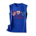 thumbnail image 3 of Vetsdori Women's Work Tank Tops Summer 4th of July Tshirts Sleeveless Casual Red White and Blue Camisole Undershirts Independence Day Tops for Junior Fashion, 3 of 4