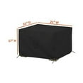 thumbnail image 2 of Covers & All Square Ottoman Cover, Waterproof UV & Weather Resistant, 30" L x 30" W x 18" H, Black, 2 of 6