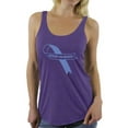 thumbnail image 1 of Awkward Styles Women's Autism Awareness Blue Ribbon Graphic Racerback Tank Tops Autistic Support, 1 of 4