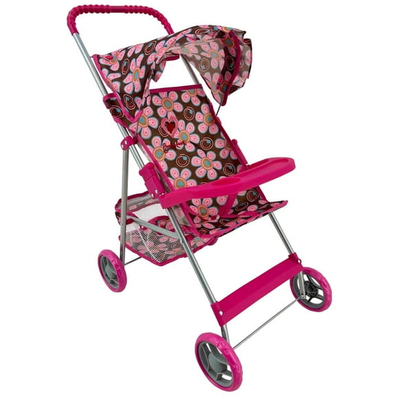 Carriolita De Muñecas Juguete Baby Kaori Ss05 Con Canasta Café