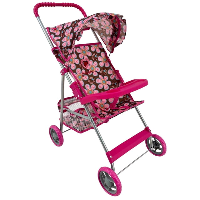 Carriolita De Muñecas Juguete Baby Kaori Ss05 Con Canasta Café