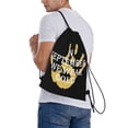 thumbnail image 7 of Childhood Cancer Awareness Month in September We Wear Gold Drawstring Backpack Sackpack String Bag Cinch Waterproof Bags for Gym Sports Yoga Travel Beach Swimming shopping, 7 of 7