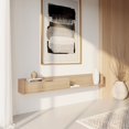 thumbnail image 6 of Nexera Slim Wall-Mounted Tv Stand Fits Tv's up to 72" with Storage Cabinet, Natural Blonde Oak, 6 of 9