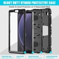 thumbnail image 2 of XYX Case for Samsung Galaxy Tab A9 8.7 inch (SM-X110/SM-X115), Dual Layer Slim Heavy Shockproof Rugged Protective Cover Case with Kickstand (Black), 2 of 7