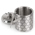 thumbnail image 4 of Patrón de moléculas de hielo de acero inoxidable Ice Bucket ThinkGeek, 4 of 7