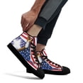 thumbnail image 4 of God Bless America High Top Canvas Shoes Sneakers Black Size 12, 4 of 7
