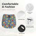 thumbnail image 6 of Lsque Fruit Ice Cream Printed Women's Running Shorts with Liner Pockets,Elastic Quick Dry Workout Athletic Gym Yoga Shorts,Womens High Waist Shorts-Medium, 6 of 9