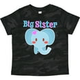 thumbnail image 3 of Inktastic Big Sister Elephant Girls Toddler T-Shirt, 3 of 5
