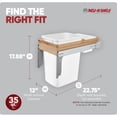 thumbnail image 3 of Rev-A-Shelf Top Mount Single Pullout Under Cabinet Trash Can, 35 Qt, 4WCTM-12DM1, 3 of 12