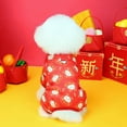 thumbnail image 6 of Guiexla Pet Clothes Chinese New Year Dog Costume Cartoon Pattern Comfortable Warm Pet Jumpsuit for Festive Decor, 6 of 7