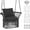 Black, variant on Beran7 Hammock Swing Chair with Cushion, Outdoor Macrame Chair with Mounting Hardware, Max 350 Lbs, Large Cotton Rope Hanging Chair for Outdoor Indoor Porch Garden, Beige