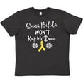 thumbnail image 3 of Inktastic Spina Bifida Awareness Message Ribbon Youth T-Shirt, 3 of 5