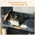 thumbnail image 4 of PAWZ Road 72 inch Large Cat Tree Tower with Sisal Scratching Posts and 2 Condos for Indoor Cats Dark Gray, 4 of 10