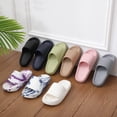 thumbnail image 6 of Fashion Thick Platform Slippers Women Men Soft Pillow Sandals Non-Slip Shower Shoes Bath Slippers Summer Beach Slides, 6 of 6