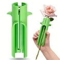 thumbnail image 2 of 1 Piece Rose Thorn Stripper Tool Thorn Remover for Roses Leaf Stripper Tool Flower Stem Cleaner Cutter to Removal Leaf for Home Flower Shop Gardening Floral Arrangement (Green), 2 of 5