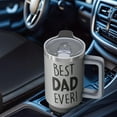 thumbnail image 4 of Dad Gift Tumbler 40oz, Best Dad Ever Stainless Steel Insulated Cup with Lid & Straw, Perfect Father's Day Gift from Daughter Son, Christmas Birthday Present for Daddy, Vacuum Insulated Coffee Mug, 4 of 5