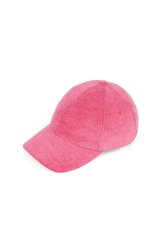 CC Women Terry Cloth Baseball Cap - Low Ponytail, Adjustable Strap, UV Protection - Lavender