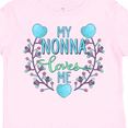 thumbnail image 4 of Inktastic My Nonna Loves Me with Flowers and Hearts Boys or Girls Toddler T-Shirt, 4 of 5