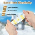 thumbnail image 4 of Uxcell Non-Slip Spikes Ice Grippers Traction Cleats with 5 Steel Studs Cleats Snow Shoe Spikes Grip Transparent, 4 of 7