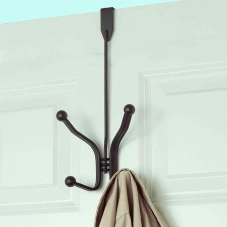 Bronze Door Hook - Over The Door Double Hook Rack Bronze