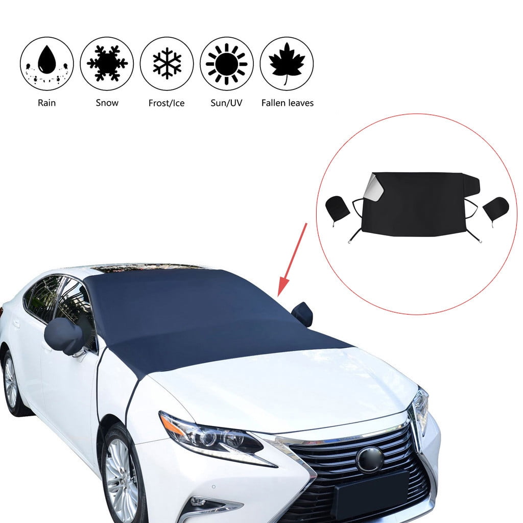 Hot Car Truck Windshield Snow Cover Ice Frost Sun Shade Protector Tarp Flap Auto 