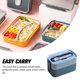 thumbnail image 3 of Yuarrent Fiambrera de doble capa para alimentos frescos, contenedor de almacenamiento Bento ABS, cajas de horno microondas de silicona para trabajo Cocina y Comedor Azul Yuarrent HA067352-02, 3 of 6
